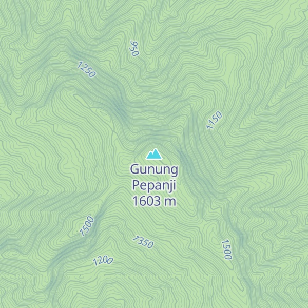 Map of Gunung Pepanji