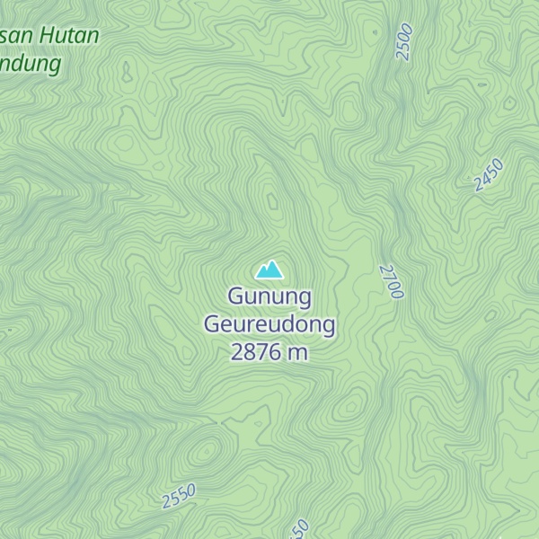 Map of Gunung Geureudong