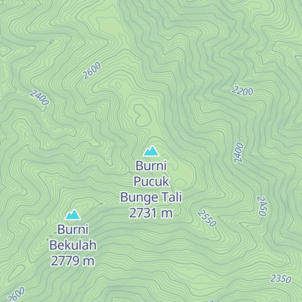 Map of Burni Pucuk Bunge Tali