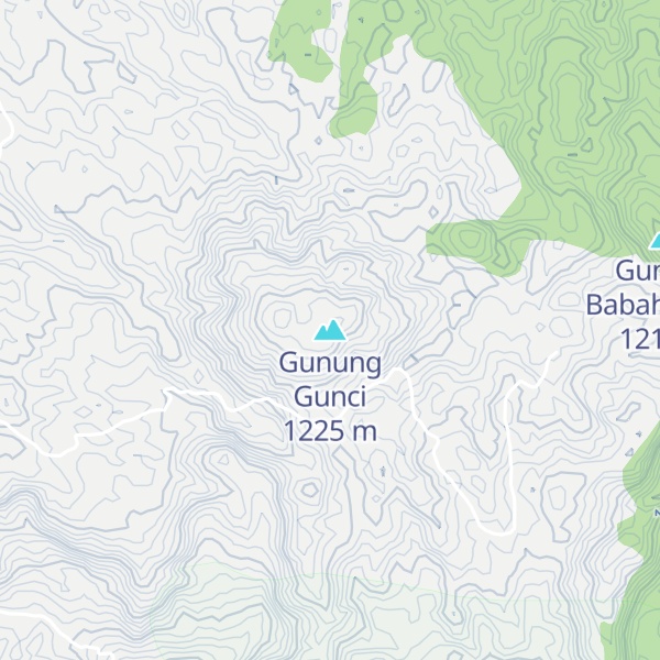 Map of Gunung Gunci