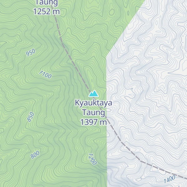 Map of Kyauktaya Taung