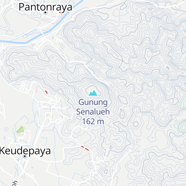 Map of Gunung Senalueh