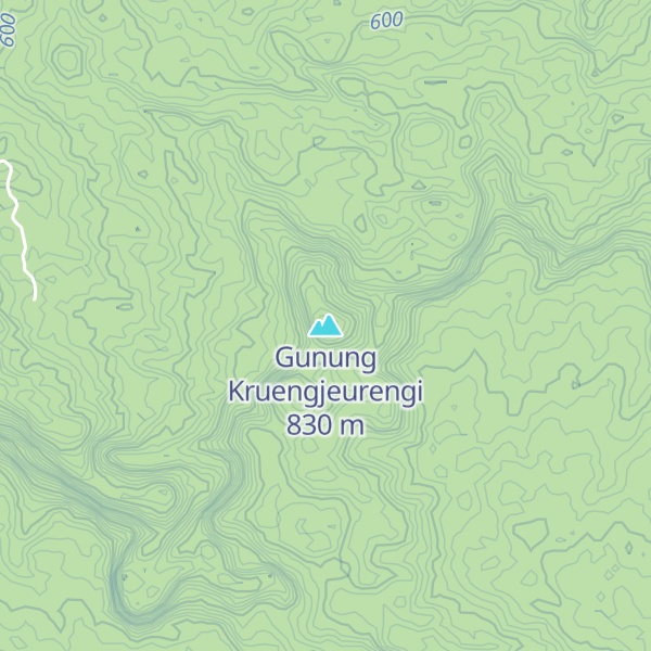 Map of Gunung Kruengjeurengi