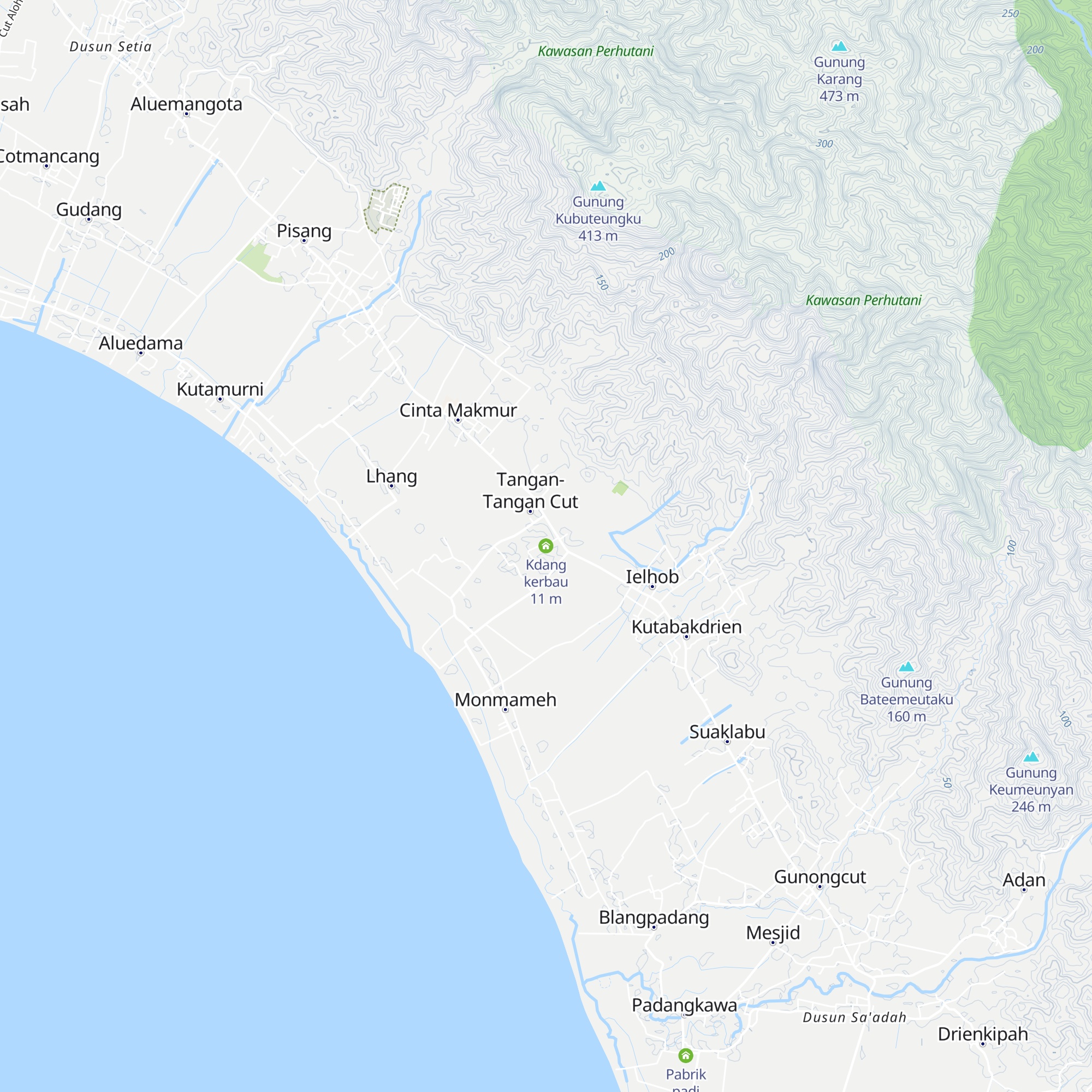 Kdang kerbau map