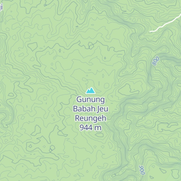Map of Gunung Babah Jeu Reungeh
