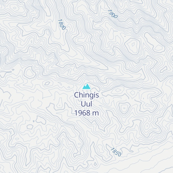 Map of Chingis Uul