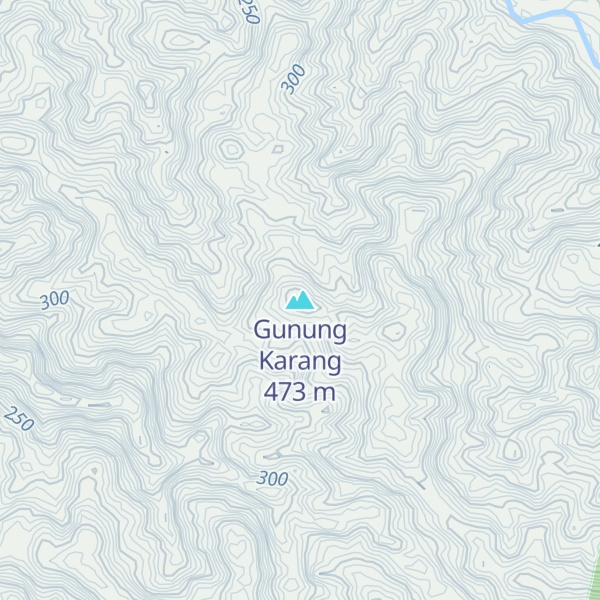 Map of Gunung Karang