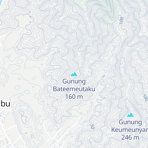 Map of Gunung Bateemeutaku