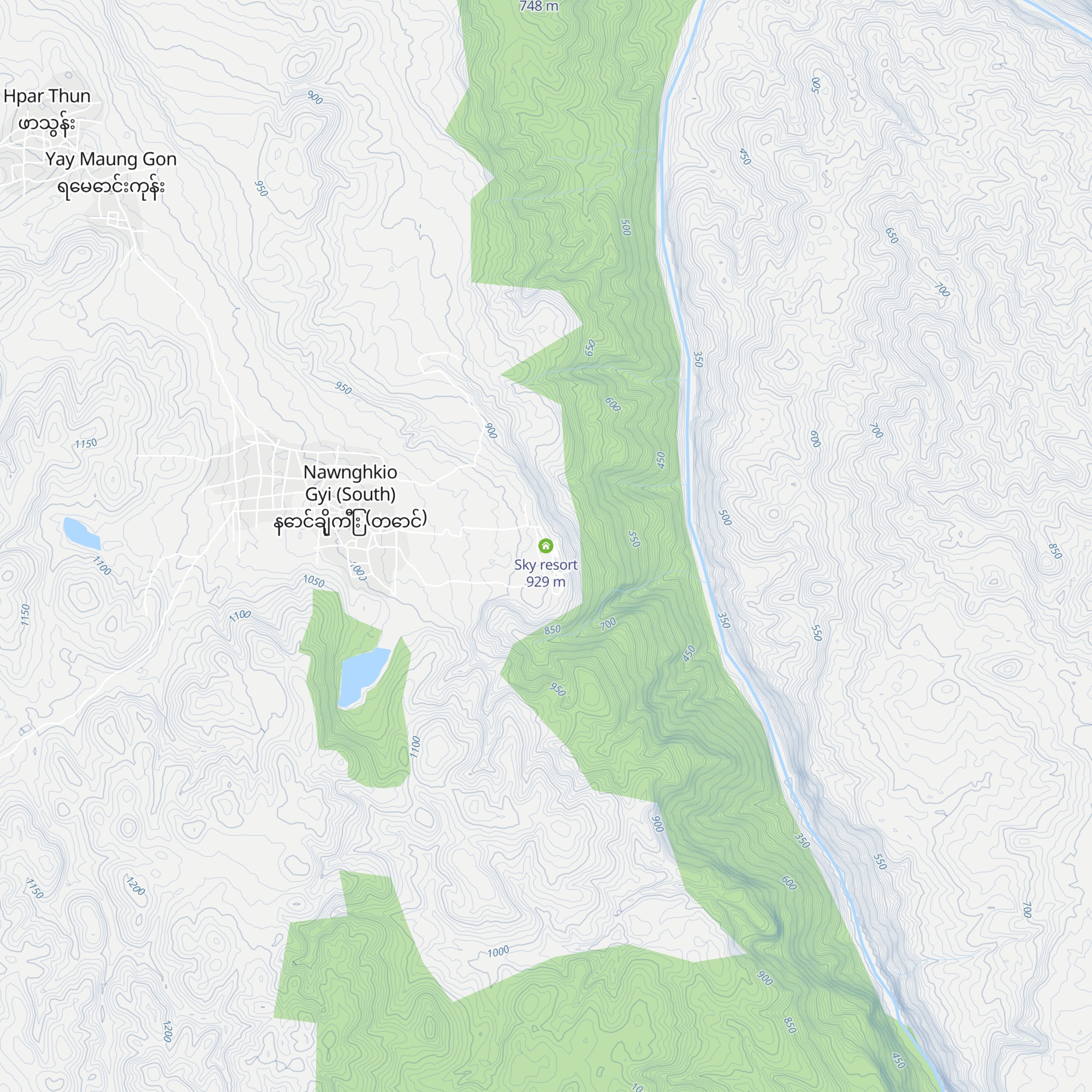 Sky resort map