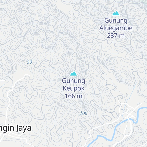 Map of Gunung Keupok