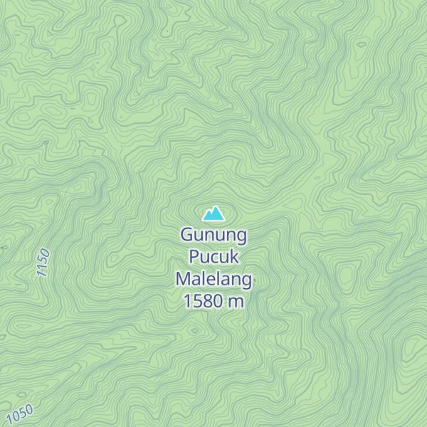 Map of Gunung Pucuk Malelang