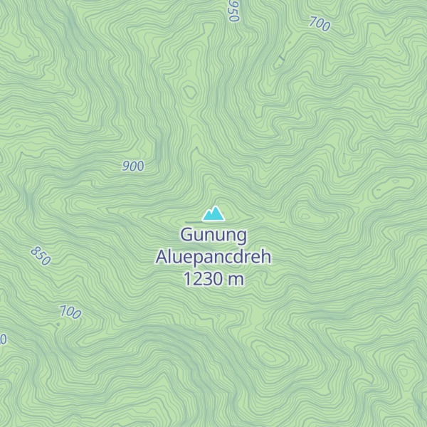 Map of Gunung Aluepancdreh