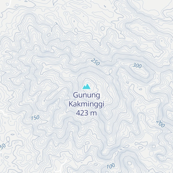 Map of Gunung Kakminggi