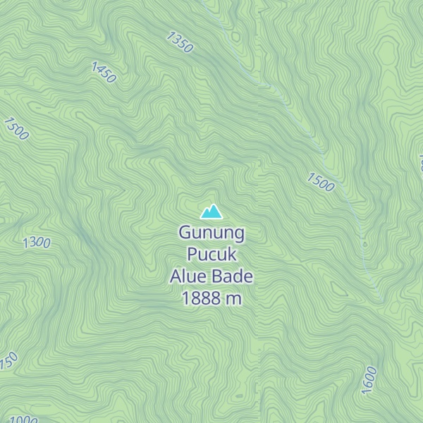 Map of Gunung Pucuk Alue Bade