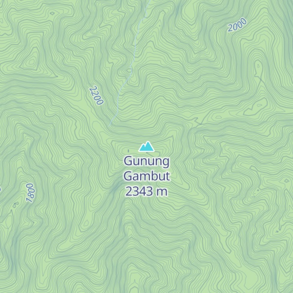 Map of Gunung Gambut