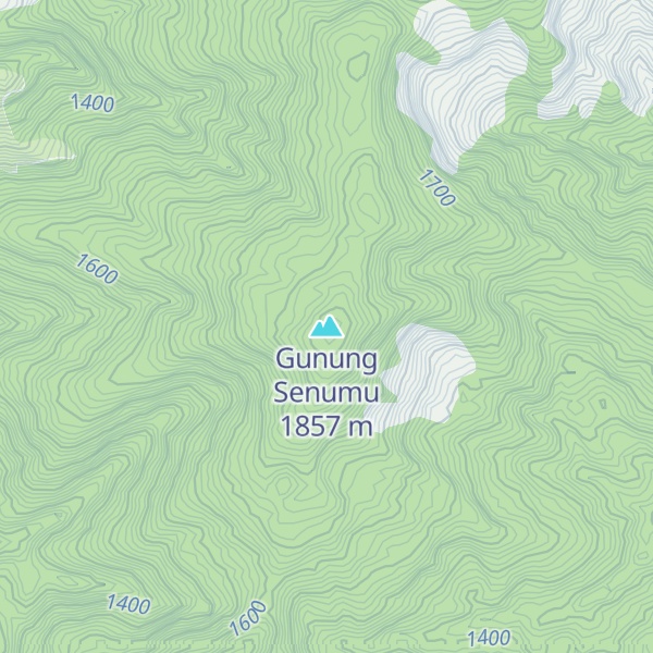 Map of Gunung Senumu