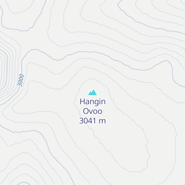 Map of Hangin Ovoo