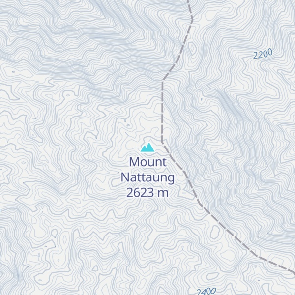 Map of Mount Nattaung
