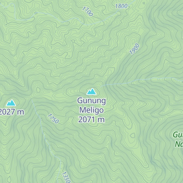 Map of Gunung Meligo