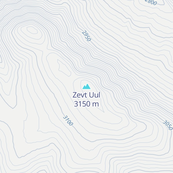Map of Zevt Uul