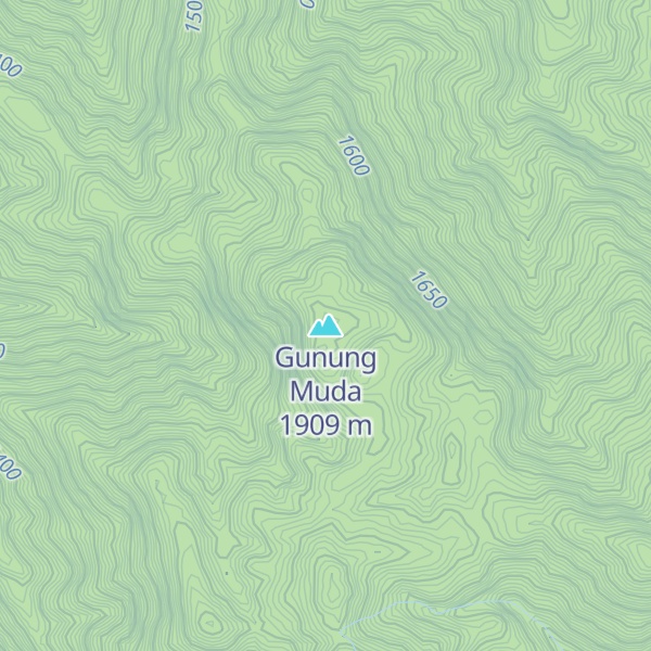 Map of Gunung Muda