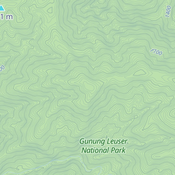 Map of Gunung Pucuk Kamirah