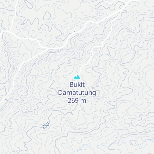 Map of Bukit Damatutung