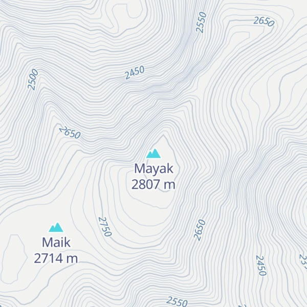 Map of Mayak