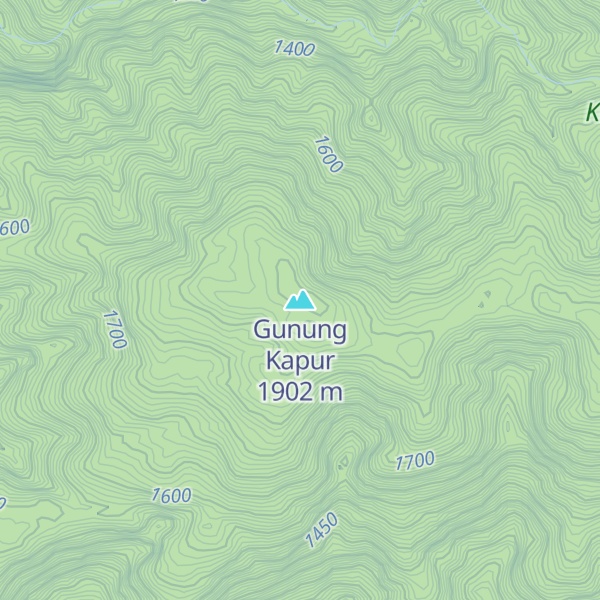 Map of Gunung Kapur