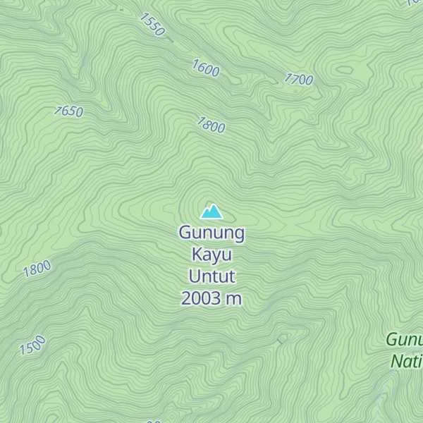 Map of Gunung Kayu Untut