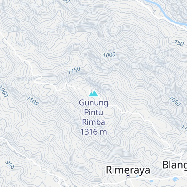 Map of Gunung Pintu Rimba