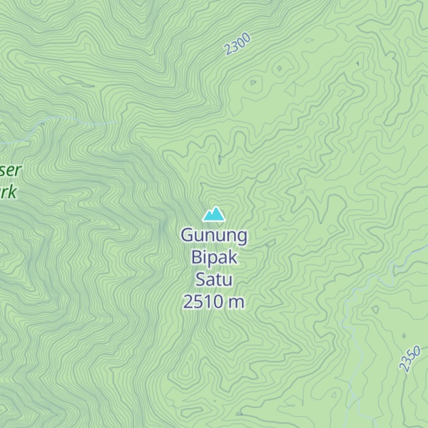 Map of Gunung Bipak Satu
