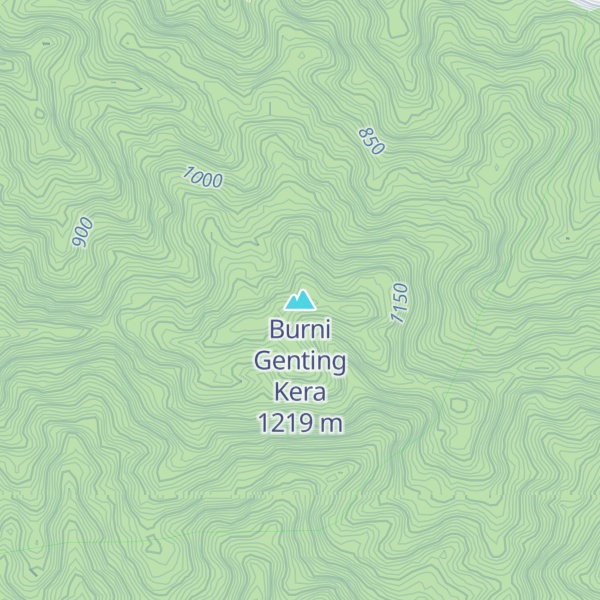 Map of Burni Genting Kera