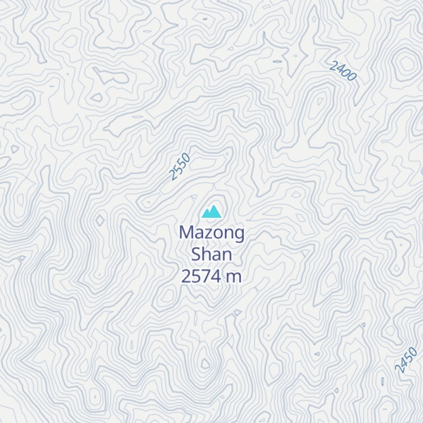 Map of Mazong Shan