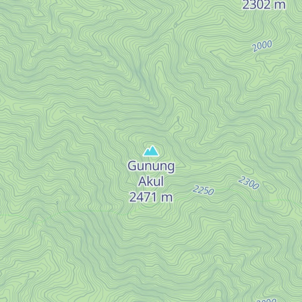 Map of Gunung Akul