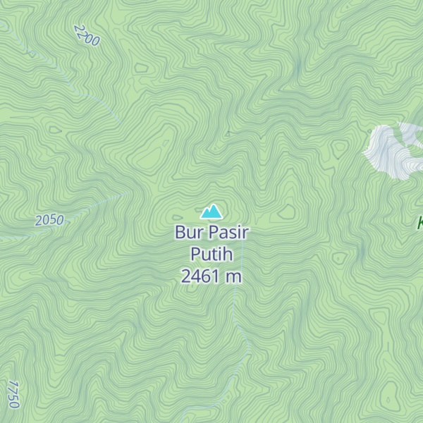 Map of Bur Pasir Putih