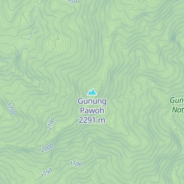 Map of Gunung Pawoh