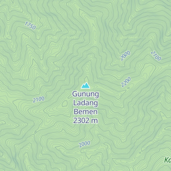 Map of Gunung Ladang Bemen