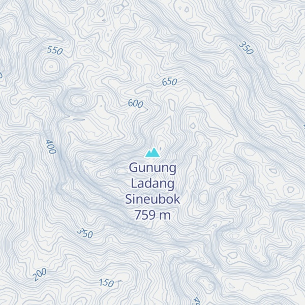Map of Gunung Ladang Sineubok