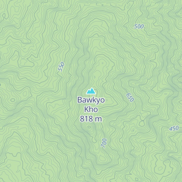 Map of Bawkyo Kho