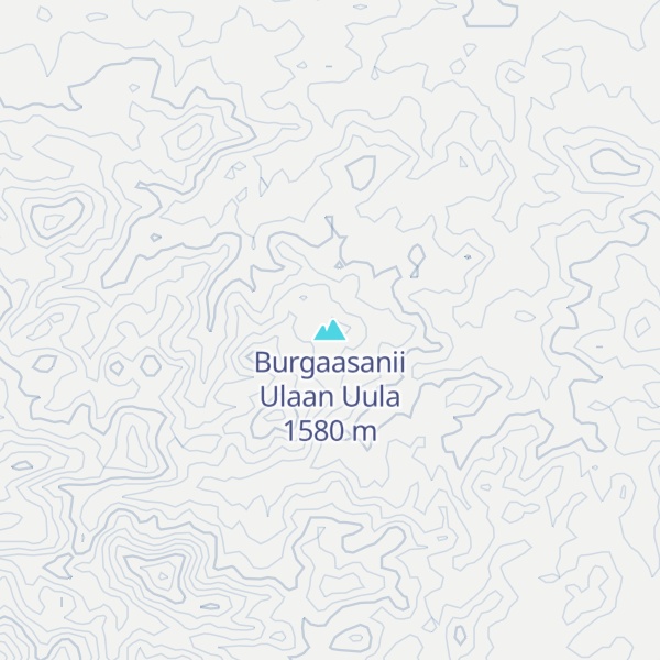 Map of Burgaasanii Ulaan Uula