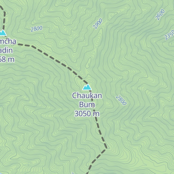 Map of Chaukan Bum