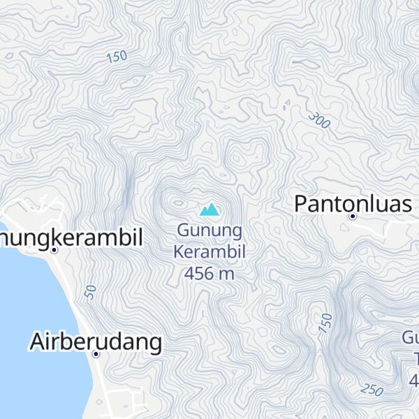 Map of Gunung Kerambil