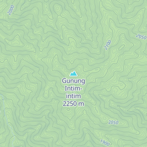 Map of Gunung Intim-intim