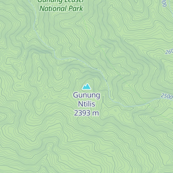 Map of Gunung Ntilis
