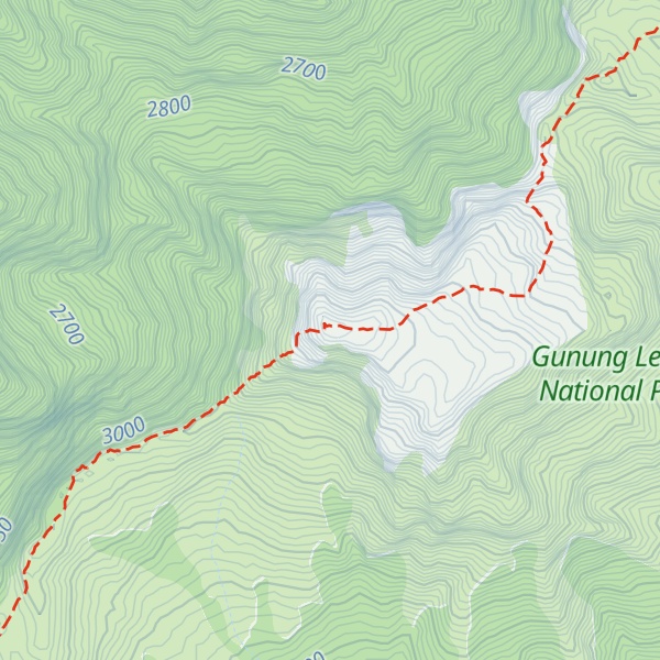 Map of Gunung Loser