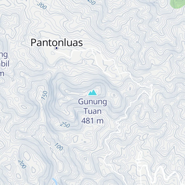 Map of Gunung Tuan