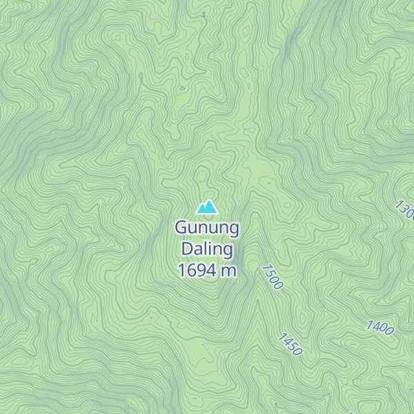 Map of Gunung Daling