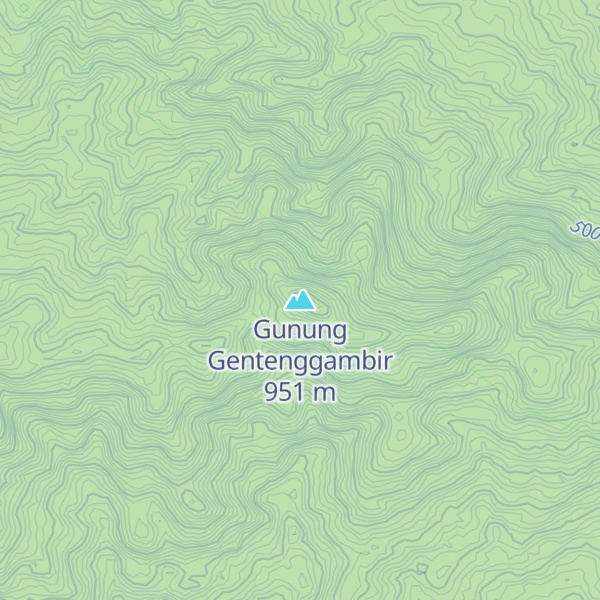 Map of Gunung Gentenggambir