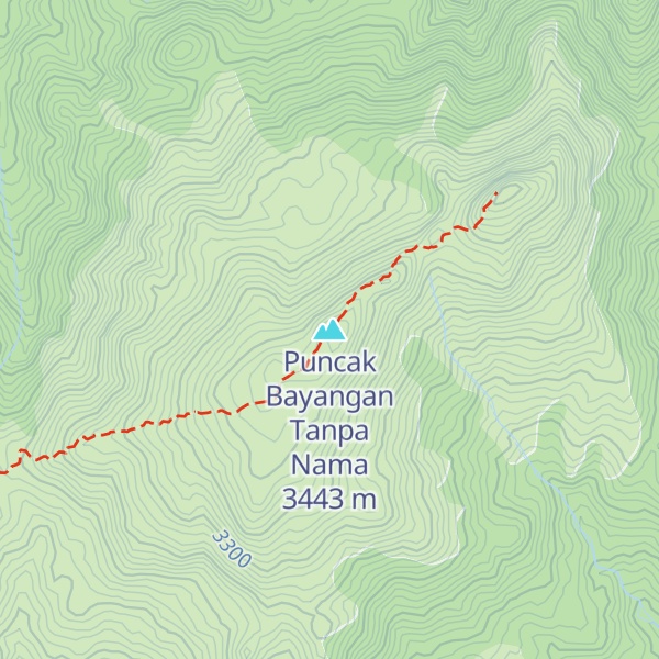 Map of Puncak Bayangan Tanpa Nama